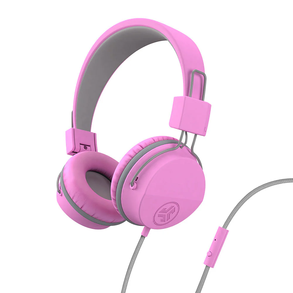 JBuddies Studio On-Ear Kids Wired Type-C Headphones Pink - Image 3