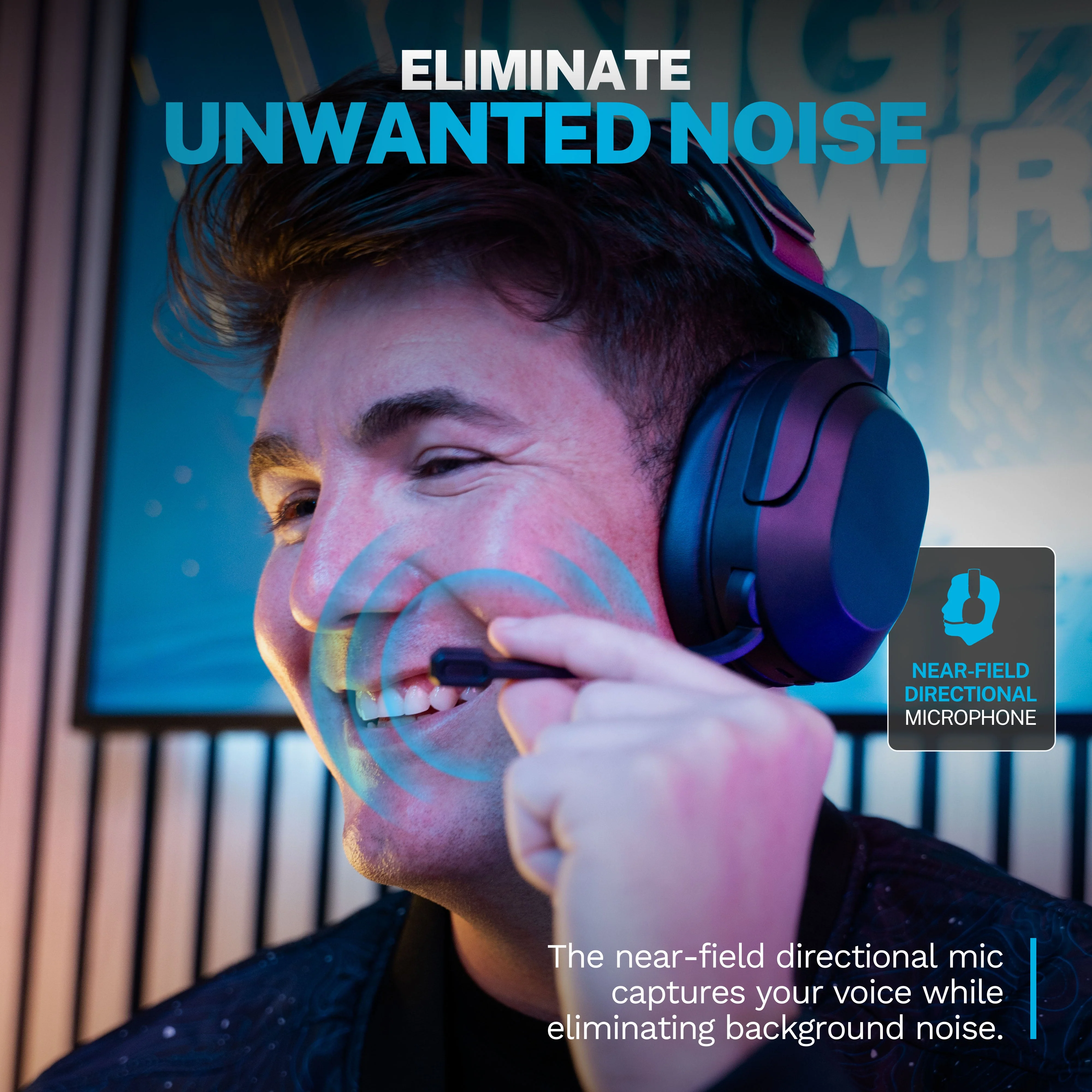 Nightfall Wireless Gaming Headset Black - Image 3